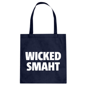 Wicked Smaht Cotton Canvas Tote Bag