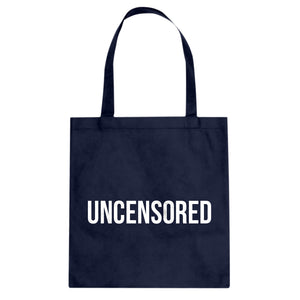 UNCENSORED Cotton Canvas Tote Bag