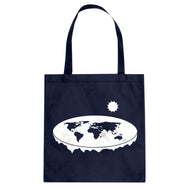 Tote Flat Earth Canvas Tote Bag