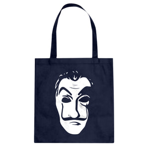 Salvador Dali Face Heist Mask Cotton Canvas Tote Bag