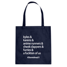 Storm Area 51 Runner Cotton Canvas Tote Bag