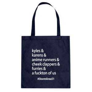 Storm Area 51 Runner Cotton Canvas Tote Bag