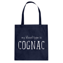 My Blood Type is Cognac Cotton Canvas Tote Bag