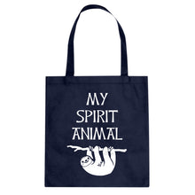 Sloth is my Spirit Animal Cotton Canvas Tote Bag