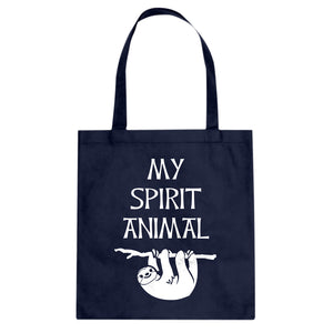 Sloth is my Spirit Animal Cotton Canvas Tote Bag