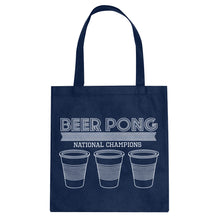 Tote Beer Pong National Champions Canvas Tote Bag