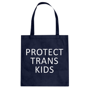 Protect Trans Kids Cotton Canvas Tote Bag