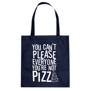 Tote You're Not Pizza Canvas Tote Bag