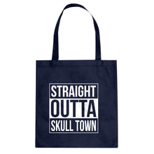 Straight Outta Skull Town Cotton Canvas Tote Bag