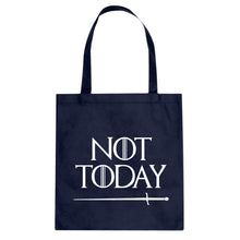 Not Today Cotton Canvas Tote Bag