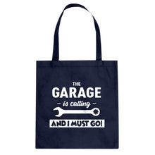 The Garage is Calling Cotton Canvas Tote Bag