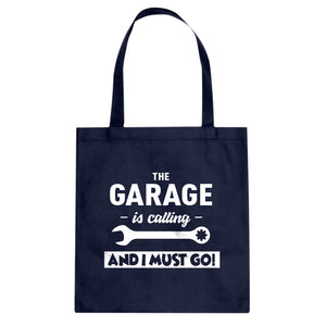 The Garage is Calling Cotton Canvas Tote Bag