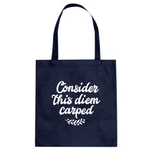 Tote Consider this Diem Carped Canvas Tote Bag
