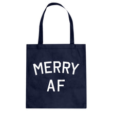 Merry AF Cotton Canvas Tote Bag