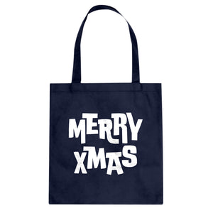 Merry Xmas Cotton Canvas Tote Bag