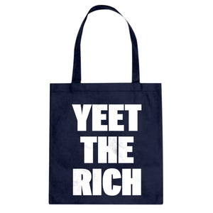 YEET THE RICH Cotton Canvas Tote Bag