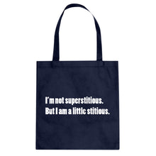I'm not superstitious Cotton Canvas Tote Bag
