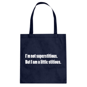 I'm not superstitious Cotton Canvas Tote Bag