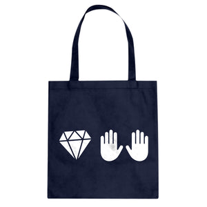 DIAMOND HANDS Cotton Canvas Tote Bag