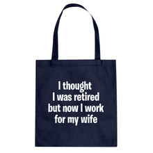 I Thought I was Retired Cotton Canvas Tote Bag