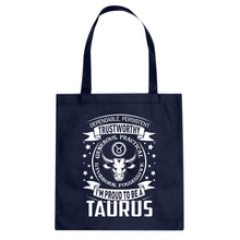 Tote Taurus Astrology Zodiac Sign Canvas Tote Bag