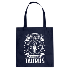 Tote Taurus Astrology Zodiac Sign Canvas Tote Bag