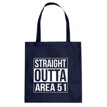 Straight Outta Area 51 Cotton Canvas Tote Bag