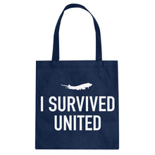 Tote I Survived United Canvas Tote Bag