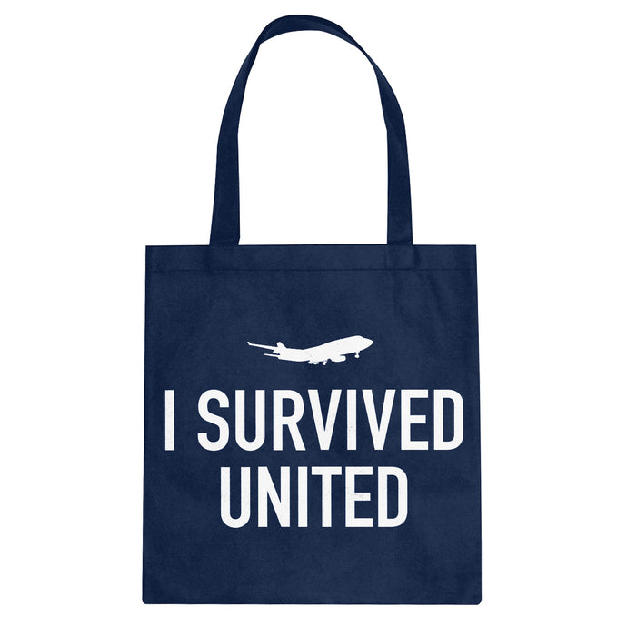 Tote I Survived United Canvas Tote Bag