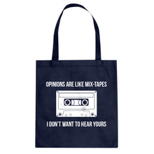Opinions are like Mixtapes Cotton Canvas Tote Bag