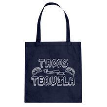 Tote Tacos and Tequila Canvas Tote Bag