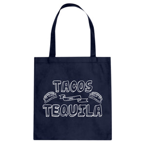 Tote Tacos and Tequila Canvas Tote Bag