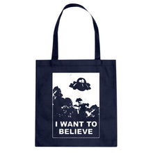 I Want to Believe, Morty Cotton Canvas Tote Bag