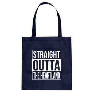 Straight Outta the Heartland Cotton Canvas Tote Bag