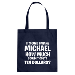 Its ONE BANANA Michael Cotton Canvas Tote Bag