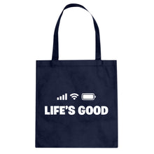 Life's Good Cotton Canvas Tote Bag