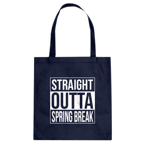 Straight Outta Spring Break Cotton Canvas Tote Bag