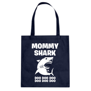 Mommy Shark Cotton Canvas Tote Bag