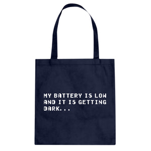 Its Getting Dark Cotton Canvas Tote Bag