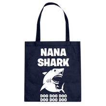 Nana Shark Cotton Canvas Tote Bag