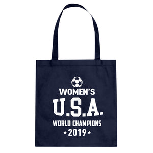 World Soccer Champs 2019 Cotton Canvas Tote Bag