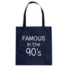 Famous in the 90s Cotton Canvas Tote Bag