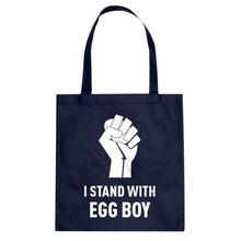 I Stand with Egg Boy Cotton Canvas Tote Bag