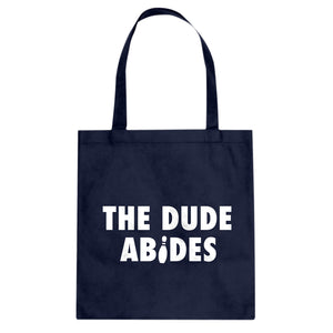THE DUDE ABIDES Cotton Canvas Tote Bag