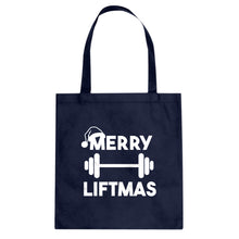 Merry Liftmas Cotton Canvas Tote Bag