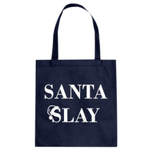 Santa Slay Cotton Canvas Tote Bag