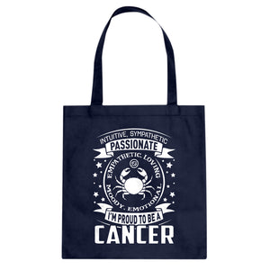 Tote Cancer Astrology Zodiac Sign Canvas Tote Bag