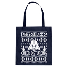 Tote I Find Your Lack of Cheer Disturbing Canvas Tote Bag