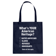 What's Your Heritage? Cotton Canvas Tote Bag