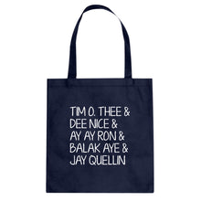 Tim O. Thee & Dee Nice & Ay Ay Ron & Balak Aye & Jay Quellin Cotton Canvas Tote Bag
